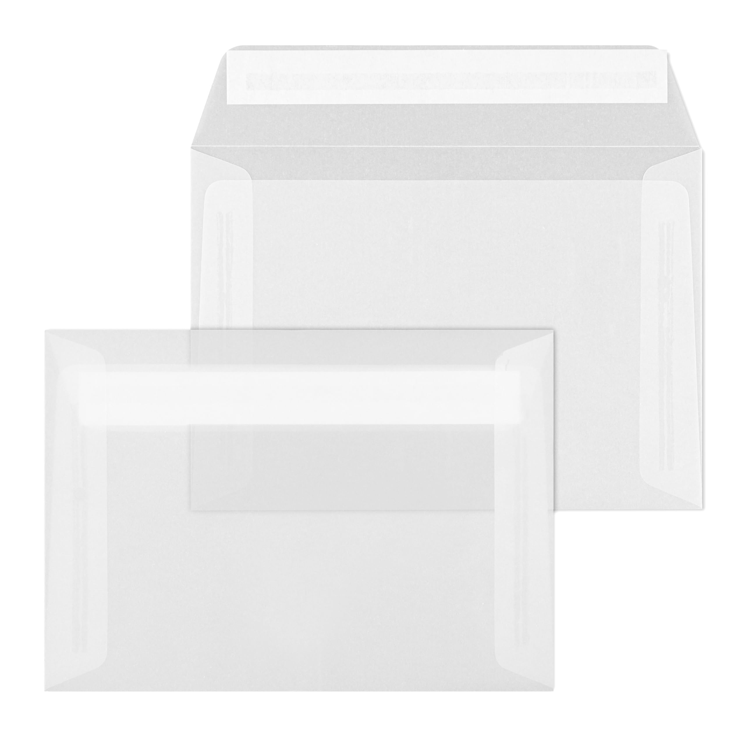 ÖKI Transparent Envelopes C6 Pack of 50 with Adhesive Strips 114 x 162 mm 100 g White Clear