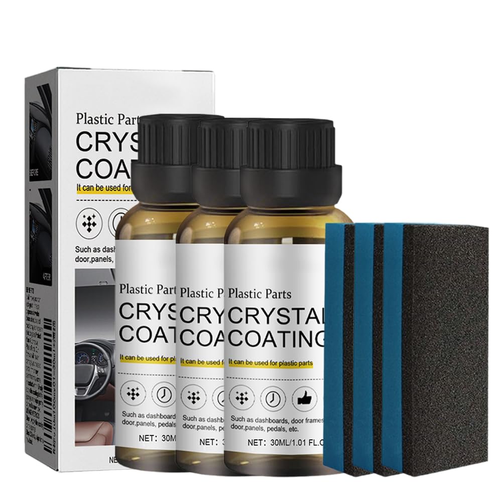 Crystal Coating for Car Plastic Parts - 3 Pcs