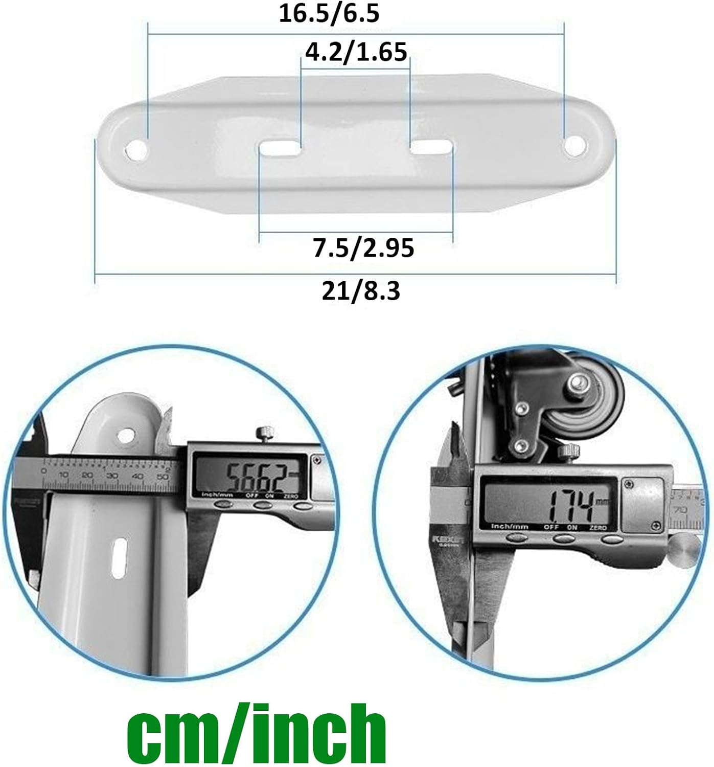 Sturdy Heater Bracket Family Room/Bedroom Screen Divider,Sturdy Casters 2 Wheels with Locking Brake Lever,for Heater Panel Universal 360 Degree Swivel,White Wheel,6.8 * 6.8cm