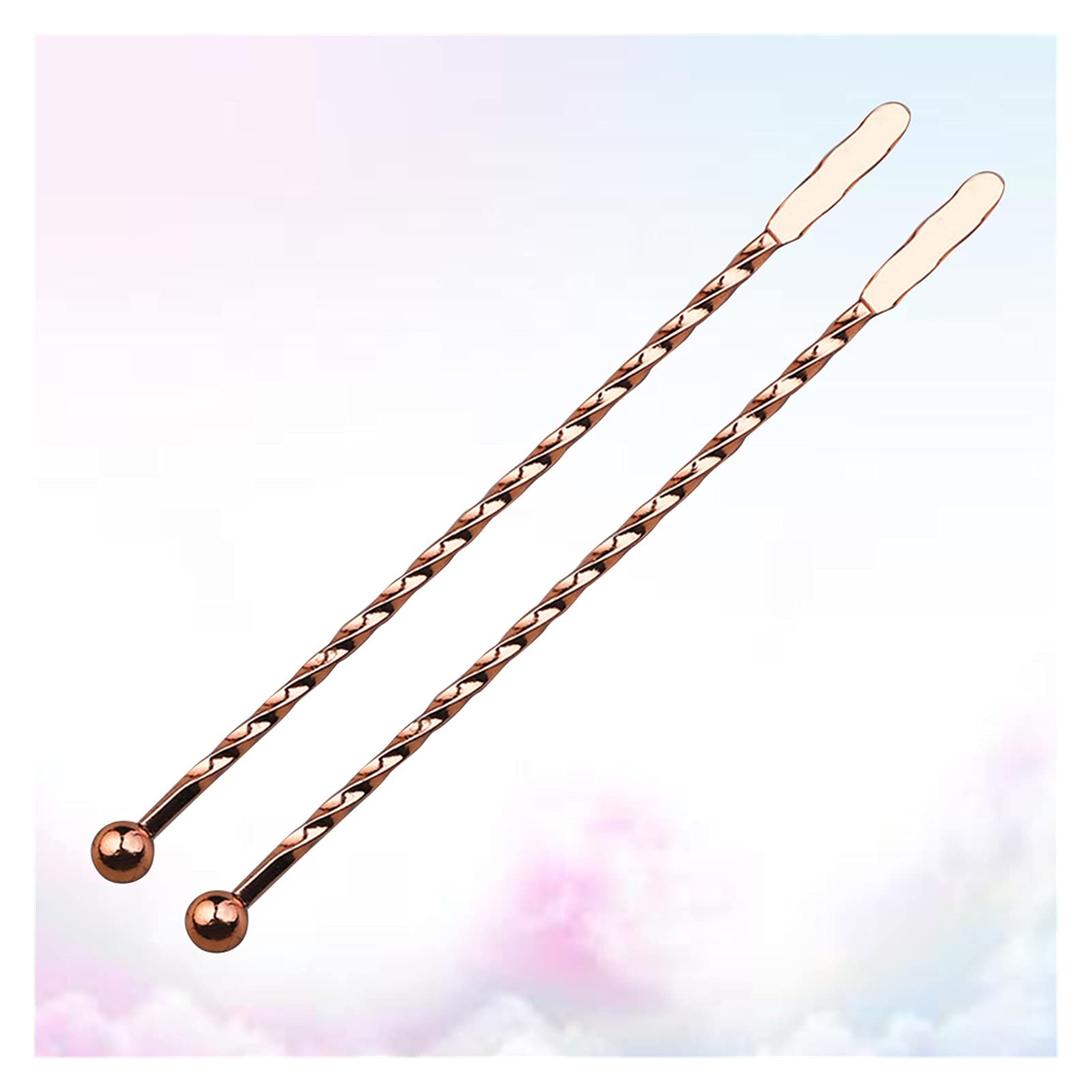 Utensili da Bar 10pcs Stirring Sticks Bevande Filettatura Cocktail Asta di agitazione Asta Middler Mixing Bastons per Bevande Passaggio di qualità