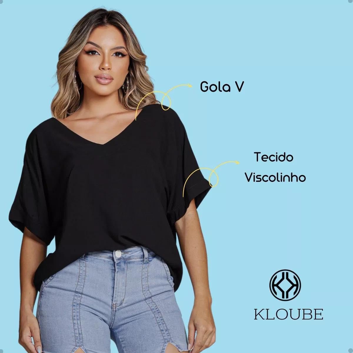 Blusa Feminina Gola V Lisa em promoção! Veja a oferta e mais achadinhos de Blusas 6 Hoje é o melhor dia para comprar Blusa Feminina Gola V Lisa com aquele preço maroto! Promoção! Aproveite a oferta! 6