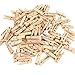 Produktbild outflower 50/Pack 35 mm Mini DIY Holz Craft Clips Fotopapier Heringe natur Farbe