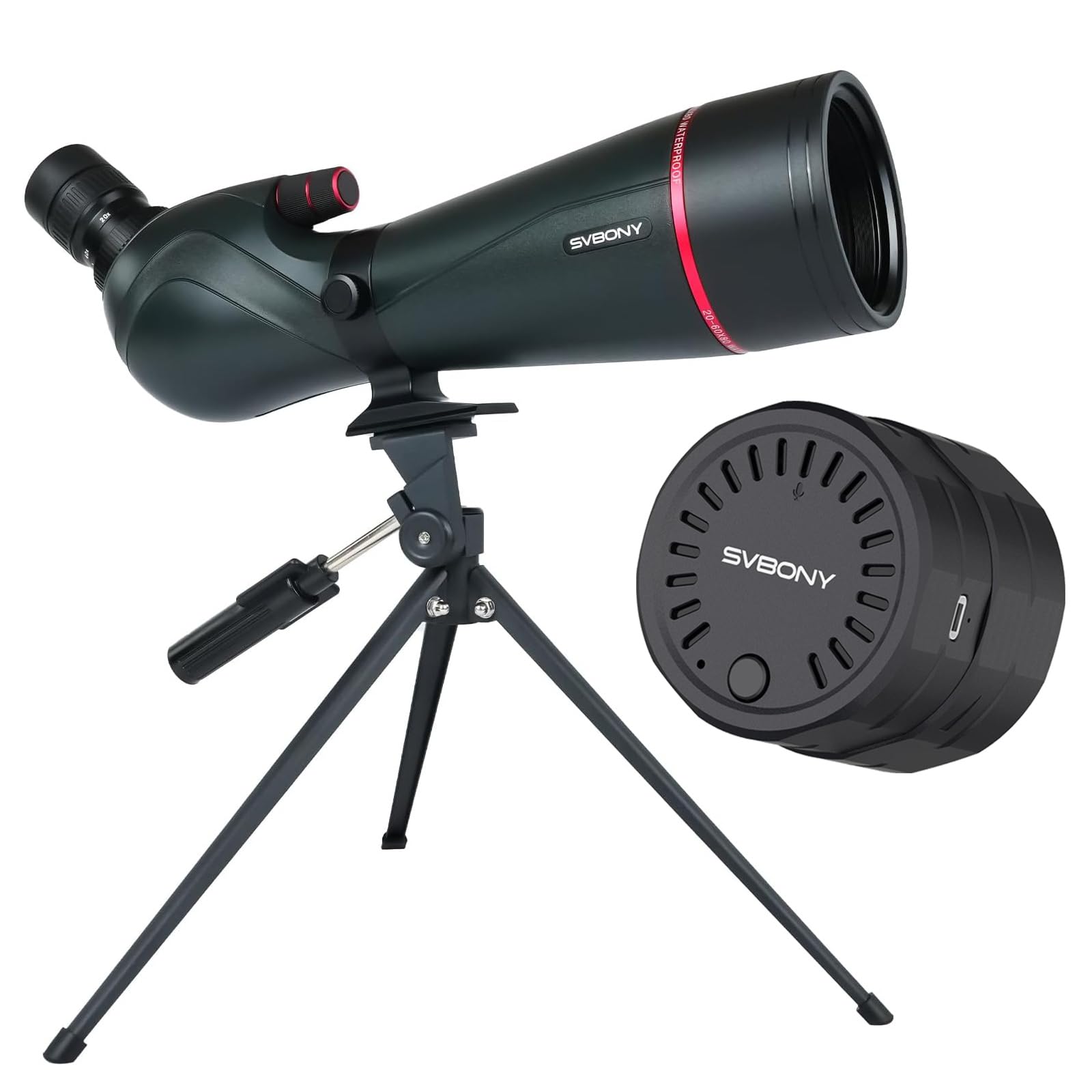 Amazon.com: SVBONY SV406 20-60x80 Spotting Scope with SC002 WiFi