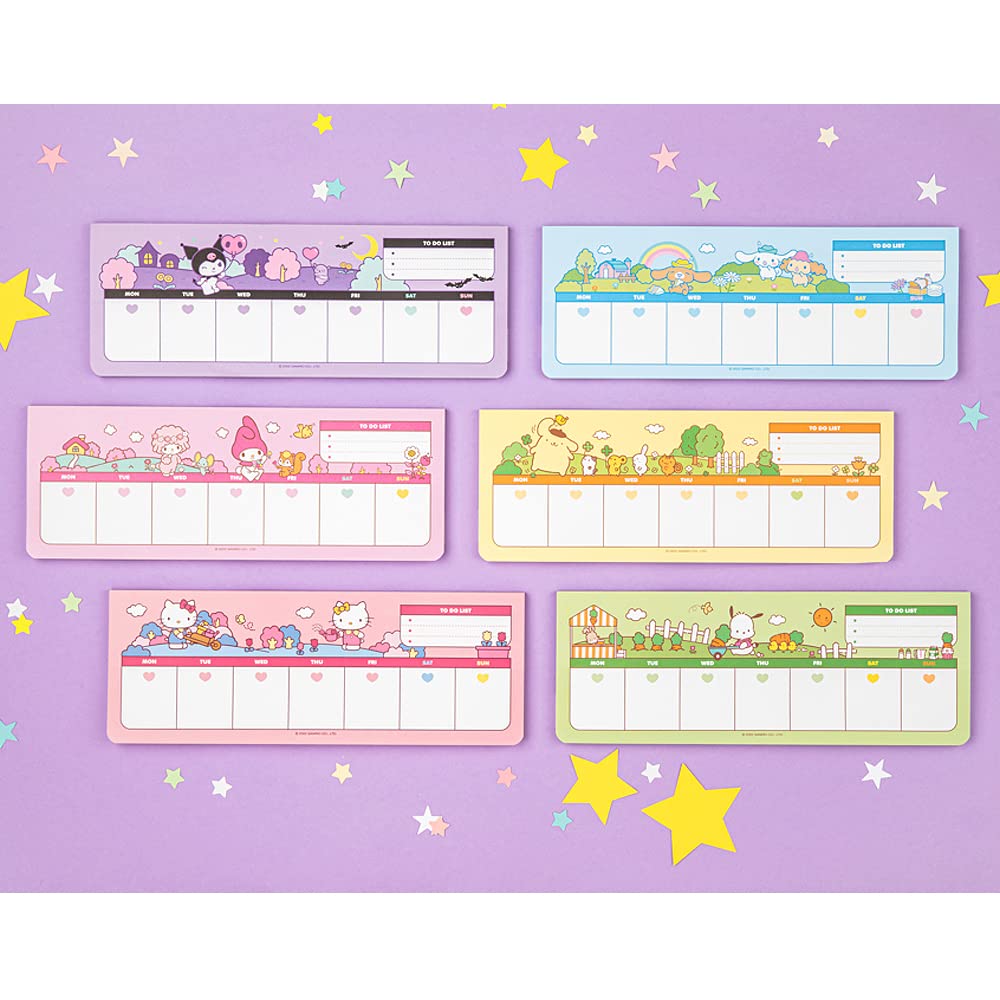 Kity Friends Cute Characters Weekly Planner Schedule Pad (1PC) (Kitty)