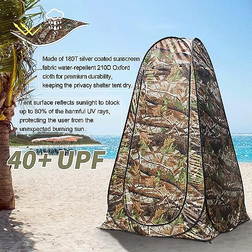 Image of Cloth Changing Toilet Tent Pop up Portable Foldable Privacy Outdoor Tent for Outdoor Dressing Changing Room, Camping and Hiking