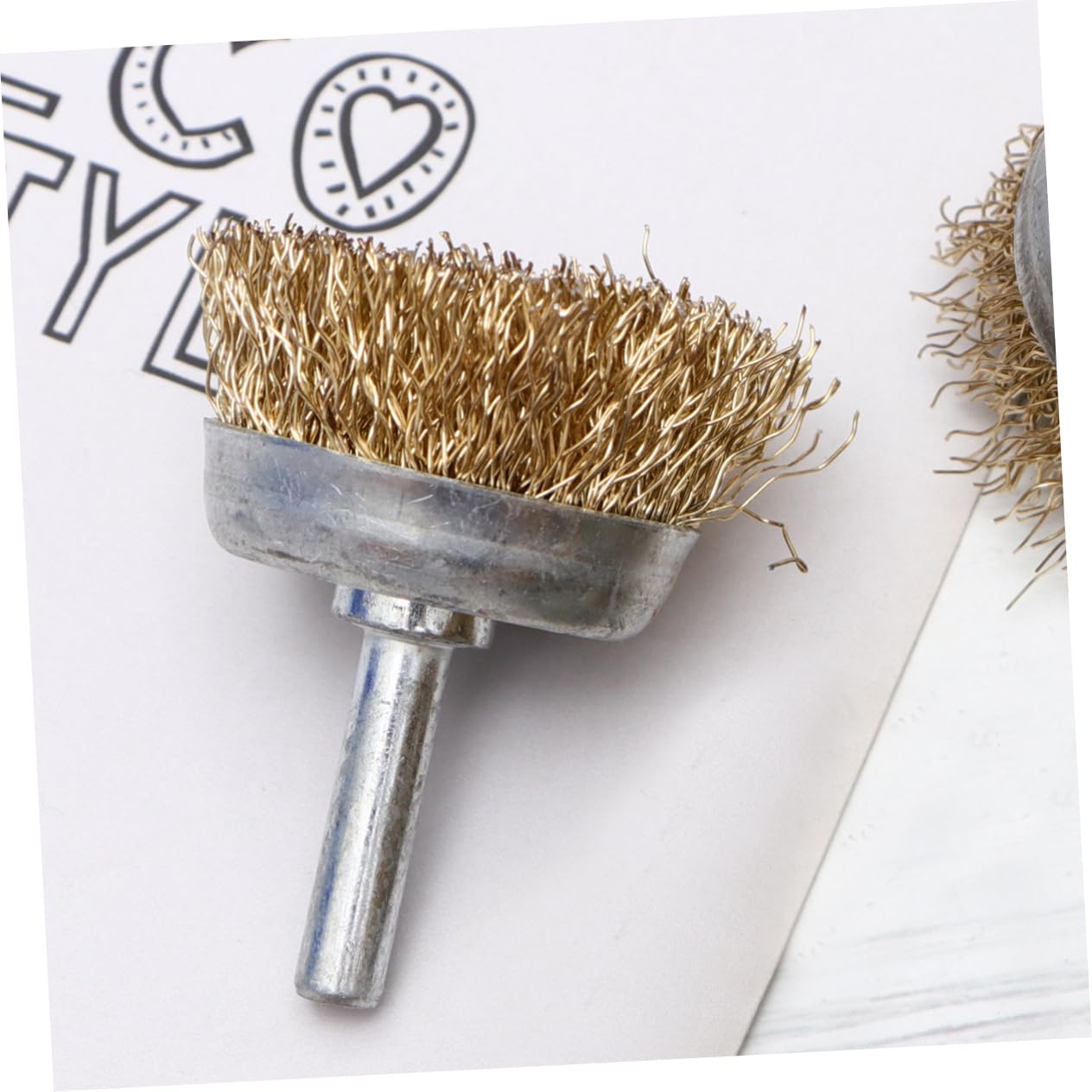 GOOHOCHY 5pcs Test Tube Brush Rust Removal Buffing Pen Brush Head Wire Brush Whisk Straw Grinding Head Perfume Lids Spray Replacement Ashtray with Lid Handheld Brush Head Durable Accessory