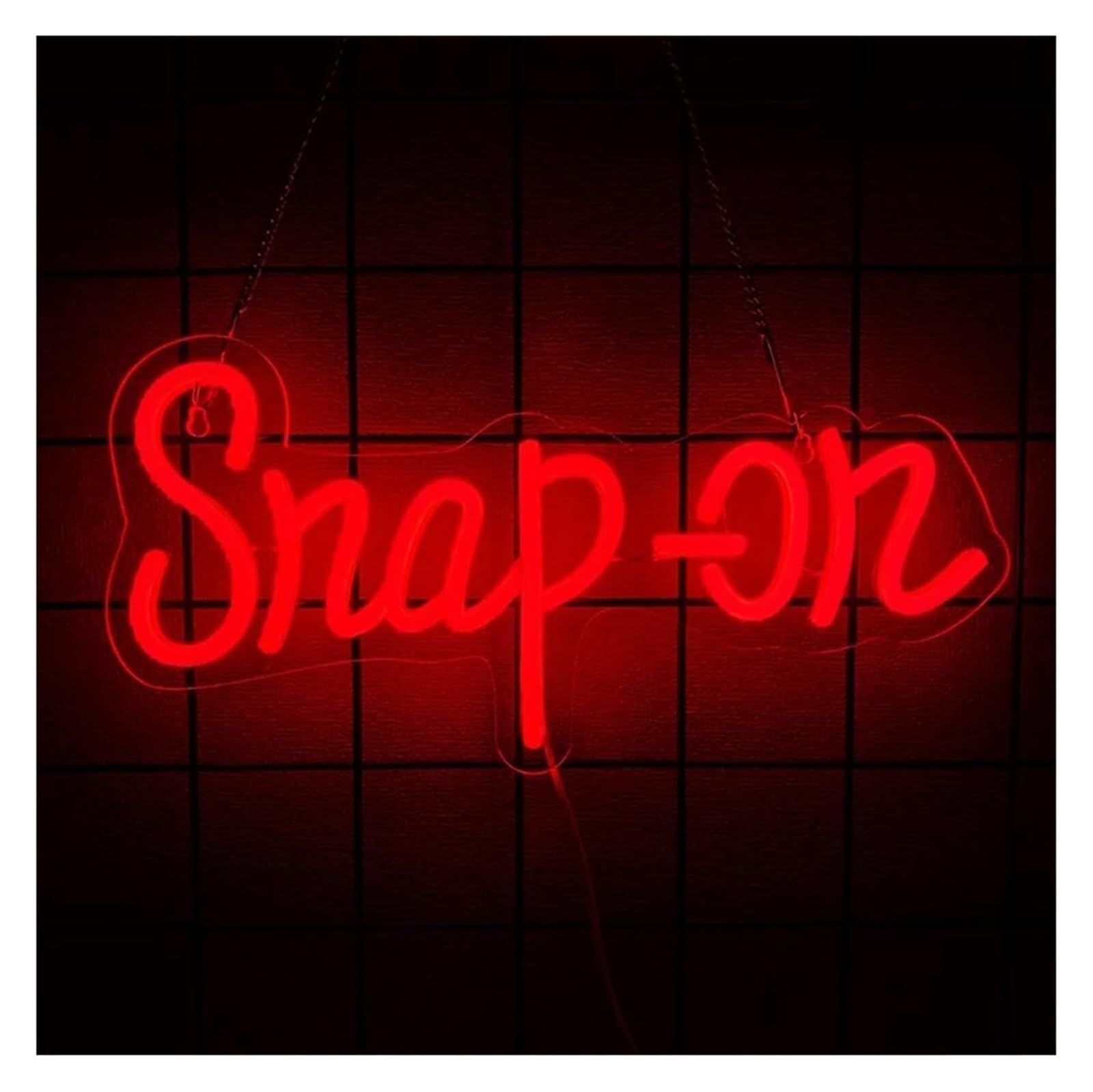 RenMebu LED Neon Light Neon Light Decoration Snap-On for neon Sign Red Letter Billboard LED Dimmable