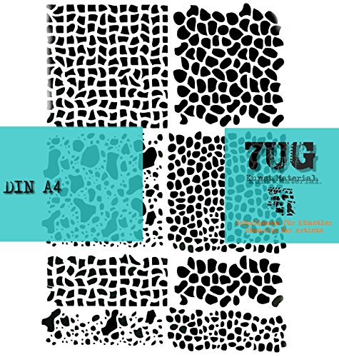 7UG Designer Stencil 8 Costi/Texture per Mixed