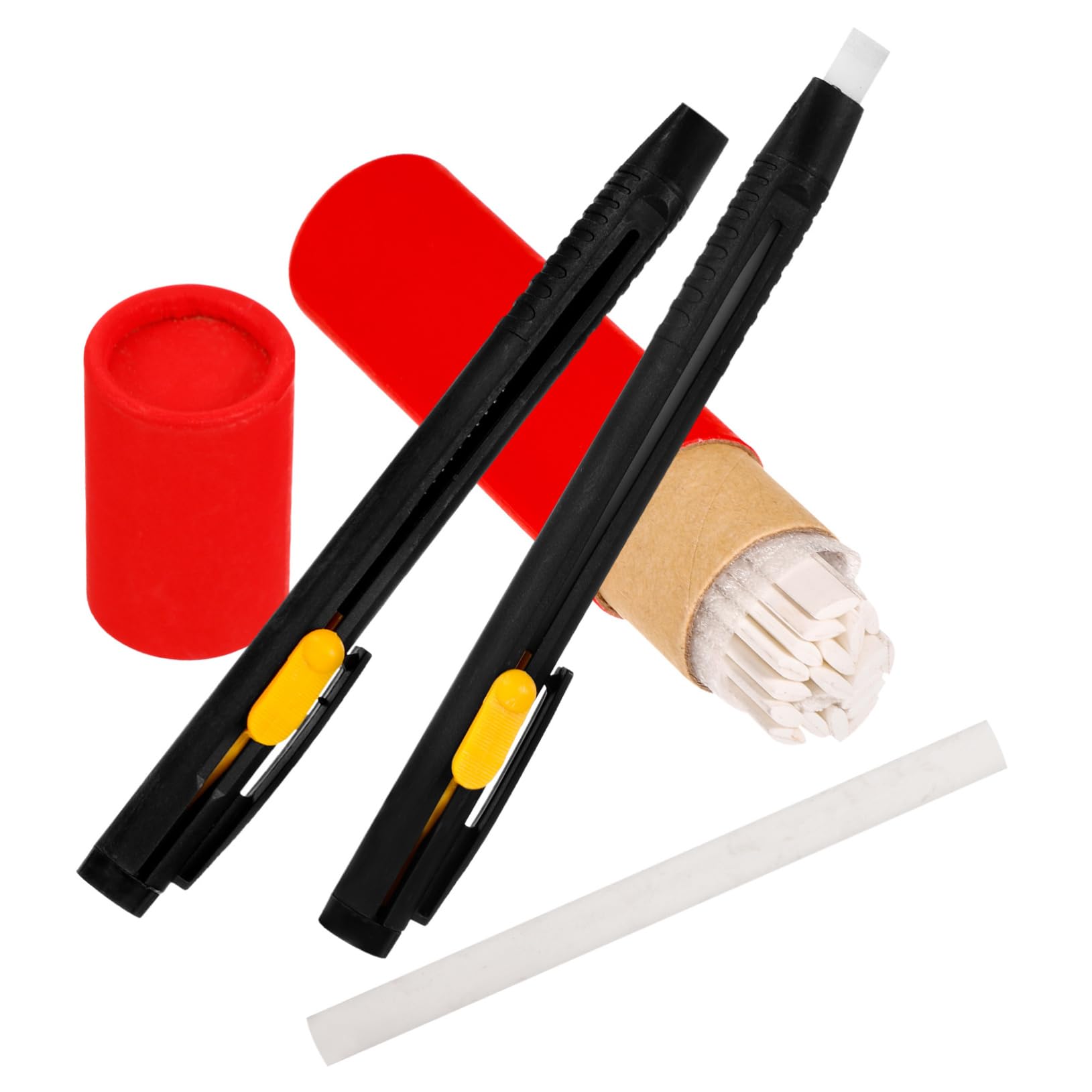 VILLCASE 10 Sätze Unsichtbarer Zeichenstift Pastell Kreide Bleistift Tinte Nähwerkzeug Whiteboard-marker Planke Textmarker Weißer Lackstift Farbstifte Markierungen Nähzubehör Plastik