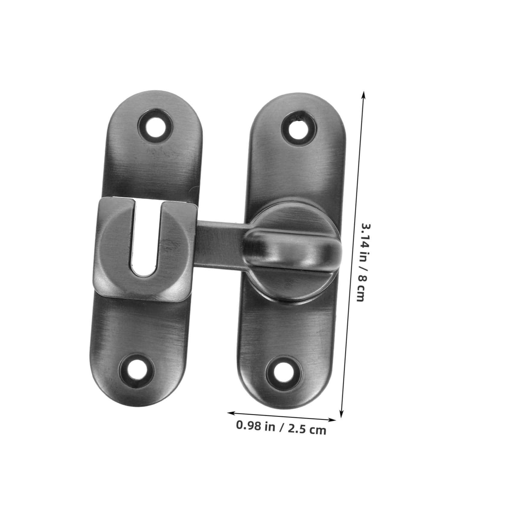 DOITOOL 5 juegos Pestillo para Puertas Correderas Inoxidable Resistente Cerrojo Deslizante con Instalación Cierre Seguro para Interiores y Exteriores con Tornillos Incluido