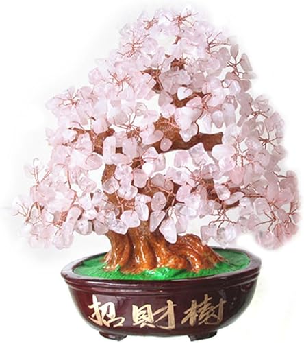 Árbol de dinero de cristal Feng Shui, bonsái, buena suerte, reiki, curativo, amatista, árbol de roca, árbol de cristal para energía positiva,
