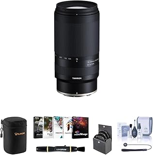 Tamron 70-300mm f/4.5-6.3 Di III RXD Lens for Nikon Z Bundle with Corel PC Software Kit, 67mm Filter Kit, Lens Case, Lens Cleaner, Cleaning Kit, Universal Lens Cap Tether