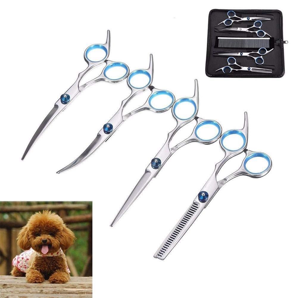 Tool Kit 6-Inch salone professionale del barbiere parrucchiere forbici cesoie di taglio di capelli con il pettine for Pet Grooming lo styling dei capelli 5pcs