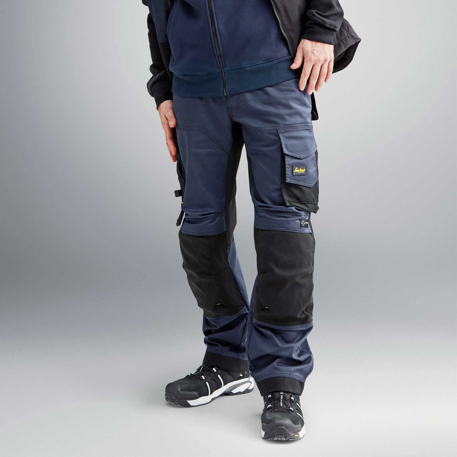 Snickers 6351 AllroundWork, Stretch Loose Fit Bundhose+ - Schwarz/Schwarz - 88