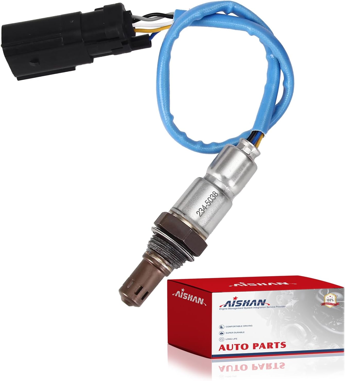 1PC O2 Oxygen Sensor Upstream 234-5038 Compatible with Ford for F150 Flex Fusion Edge Escape Explorer Taurus Transit, for Lincoln MKX MKT, for Mazda 6 CX-9 Tribute, for Mercury Mariner Milan