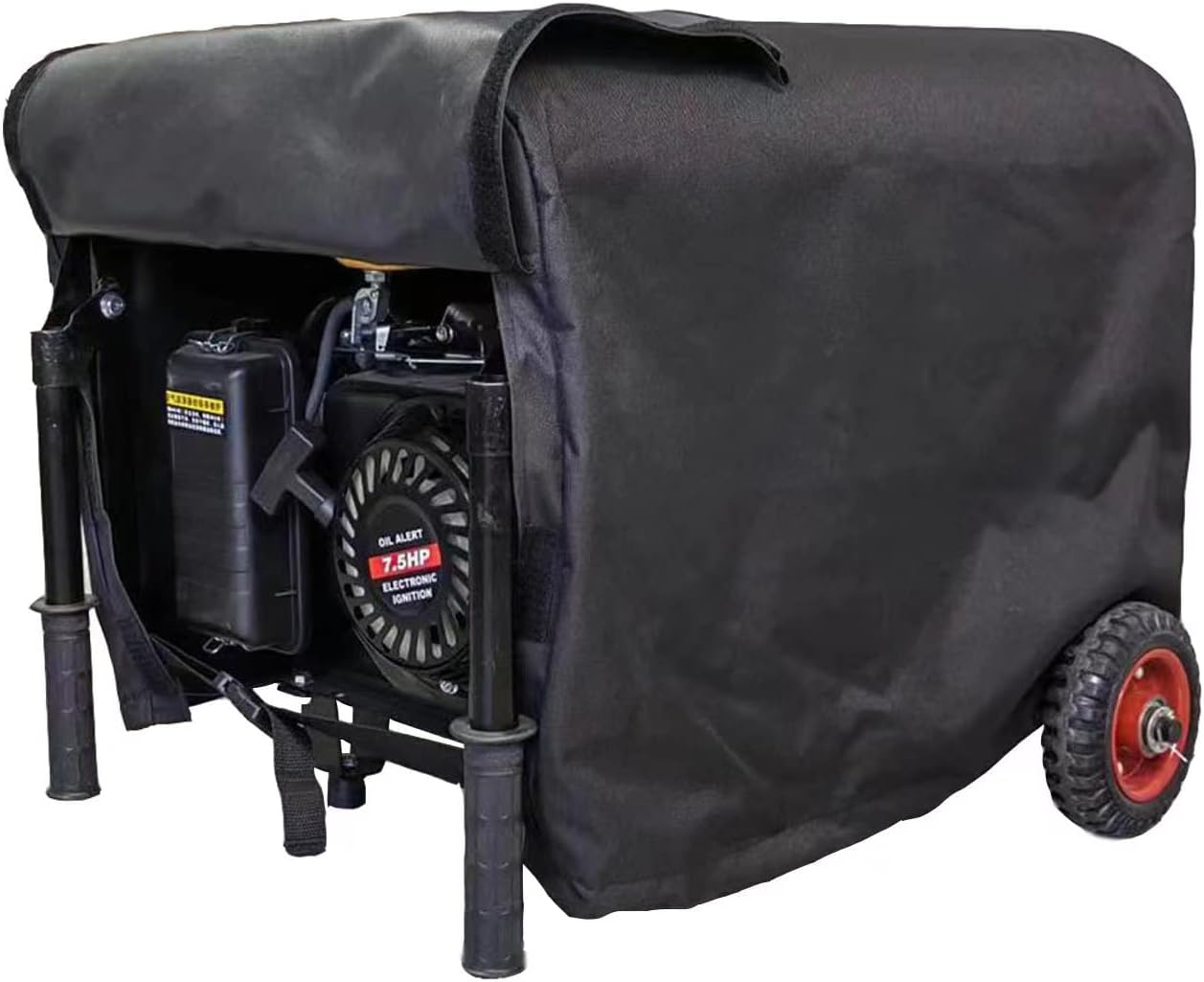 Waterproof Generator Cover 32 Inch - Heavy Duty 600D Polyester Generator Covers for Universal Portable Generators 5000-10000 Watt, Weather/UV Protection Ourdoor Generator Cover（32×24×24 in）