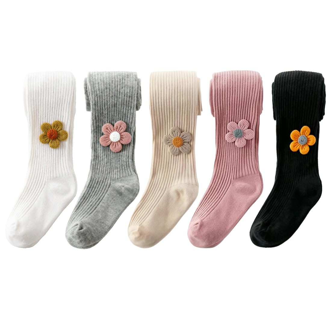 Baby Toddler Girls Tights Cable Knit Cotton Pantyhose for Kids