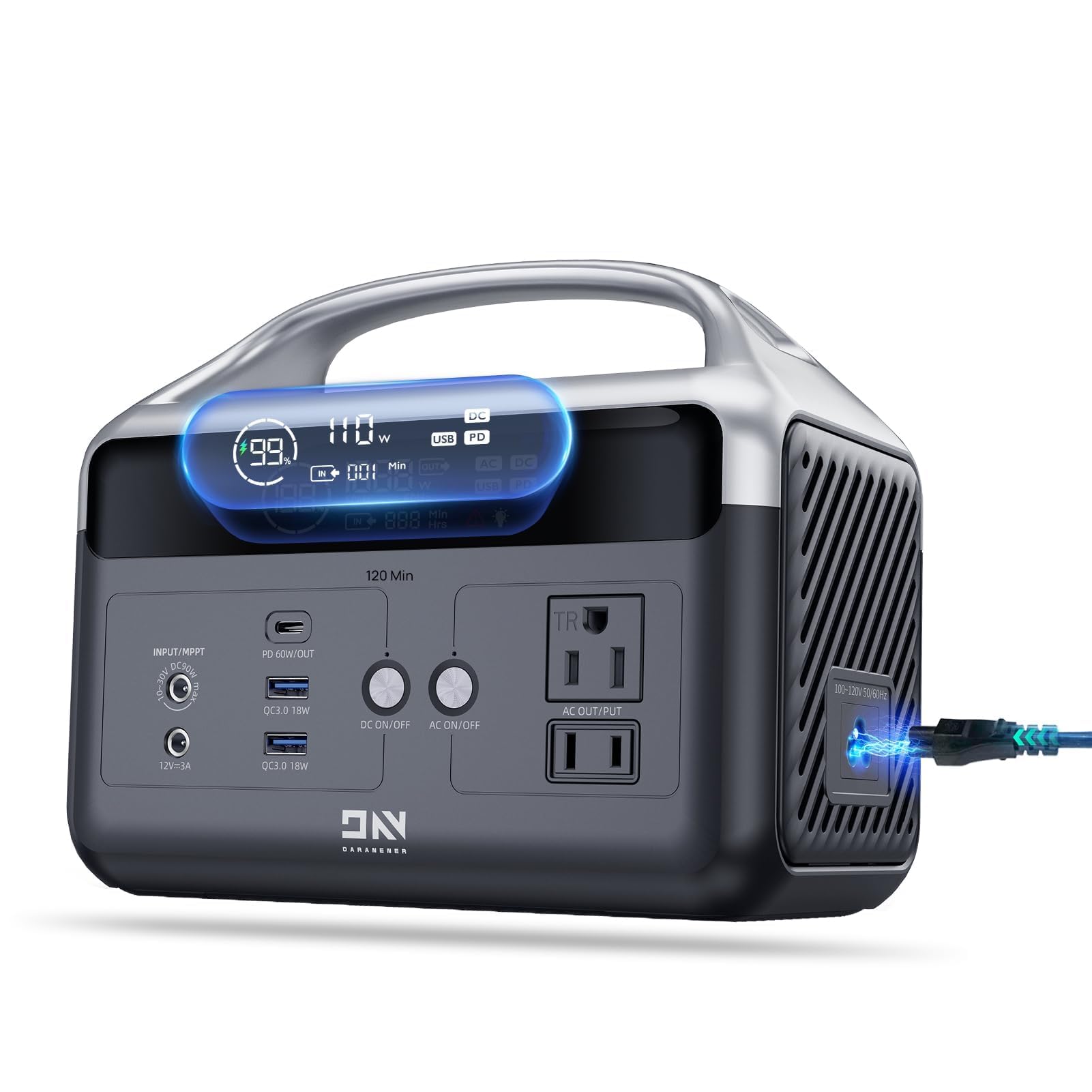 Amazon.co.jp: DARAN ポータブル電源 300W(600Wピーク) 179.2Wh(56,000 