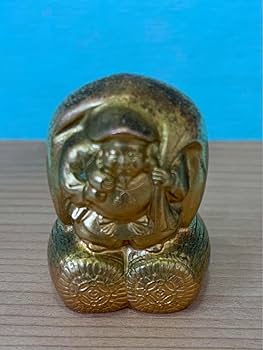 【在庫ラスト】恵比寿様　大黒天様　造幣局　泉友会製 2個セット 木箱入り 恵比寿様 大黒天様 金張り 造幣局泉友会製 2個セット 木箱入り