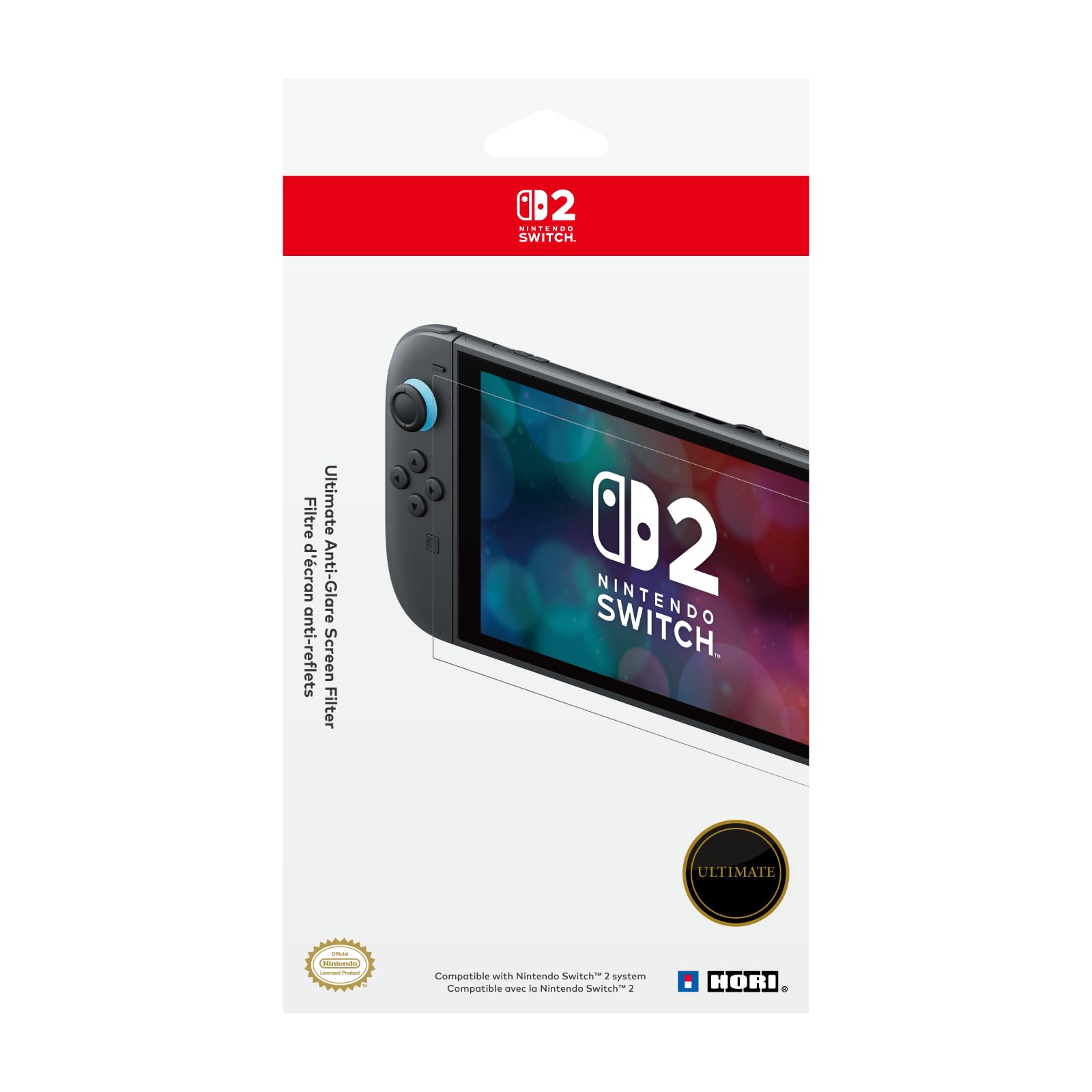 HORI Filtr przeciwodblaskowy do Nintendo Switch 2 - Oficjalnie licencjonowany przez Nintendo