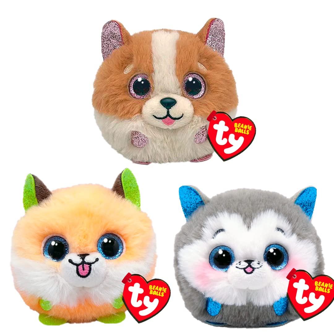 Sponsored Ad – Puffies Tanner, Slush, Sherbert 3-Piece Set - Soft Plush Bouncy Toy for Kids - Collectible Stuffed Animal - Round Plush Teddy - Cuddly Toy Lands on Feet - Soft Toy Plushies for Children