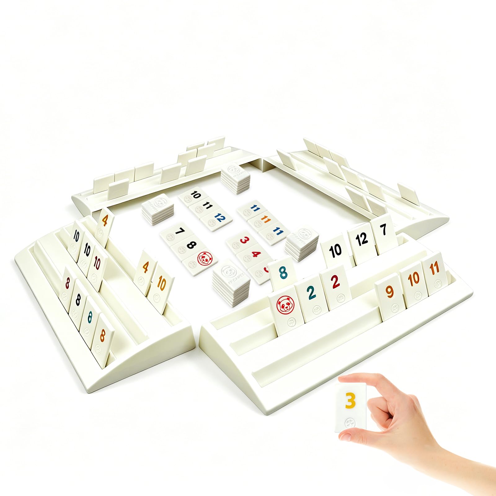 Rummy gra planszowa, Rummy gry podróżne zawiera 104 karty numeryczne 2 uniwersalne karty 4 uchwyty na karty 1 instrukcja obsługi, klasyczna gra planszowa puzzle