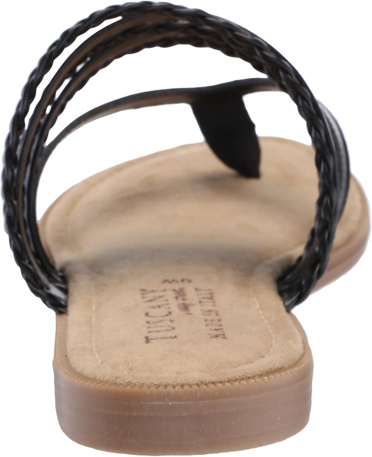 Women's Anji Flat Sandal, Black, 8.5 - Image 3