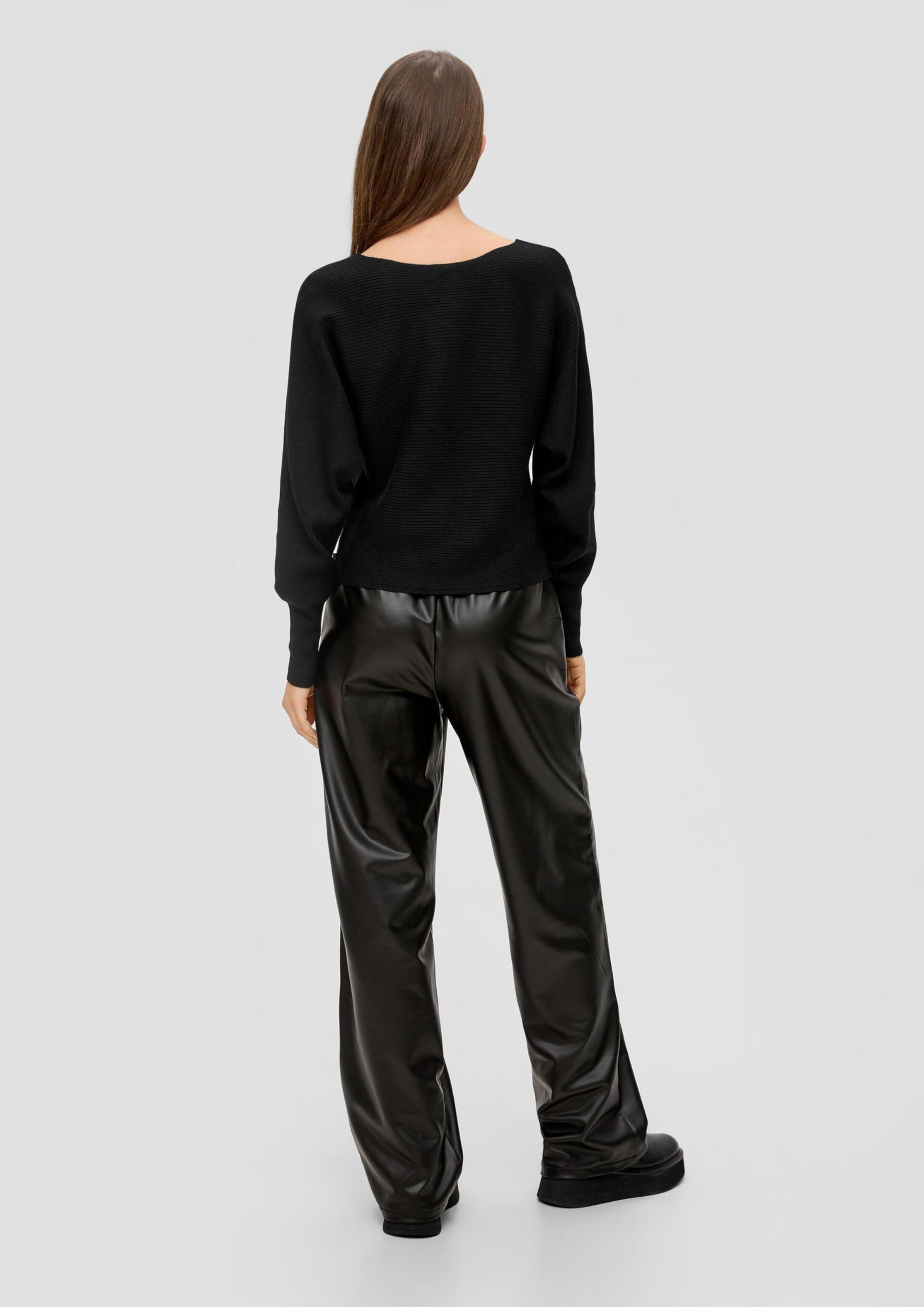 QS Rippstrickpulli mit Fledermausarm