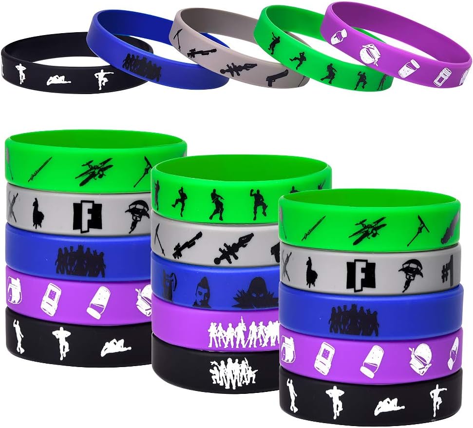 Gaming Party Supplies Bracelet For Kids Birthday Party Supplies Favors.Max Size 7.9inch -25 Pack