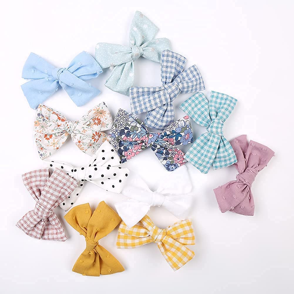 KENDRICK Stylish Hair Accessories, Hair Bows, Ribbon Bows with Alligator Clip/Hair Pins/Hair Clips For Toddlers/Kids/Baby/Girls/Women MULTICOLOR (PACK OF 12) (B0C65HSYGF) Amazon Price History, Amazon Price Tracker
