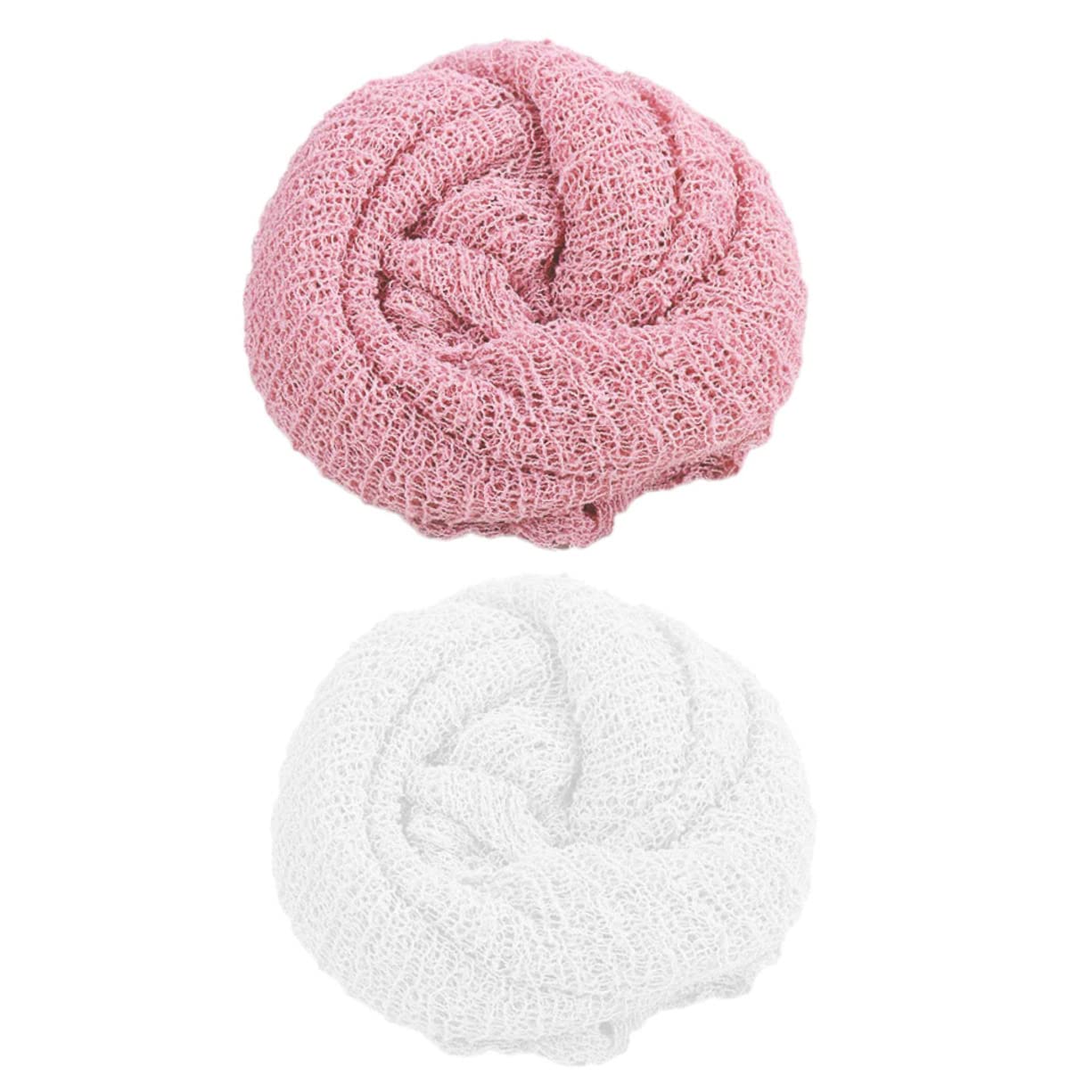 BESTonZON 6piezas De Swaddle para Recién Nacidos De Mantas De Elástico y Transpirables para Fotografía De Bebés y Rosa