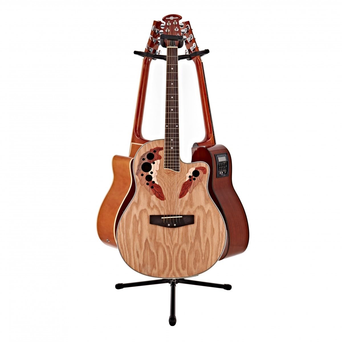 Gear4Music Dreifach-Gitarrenständer