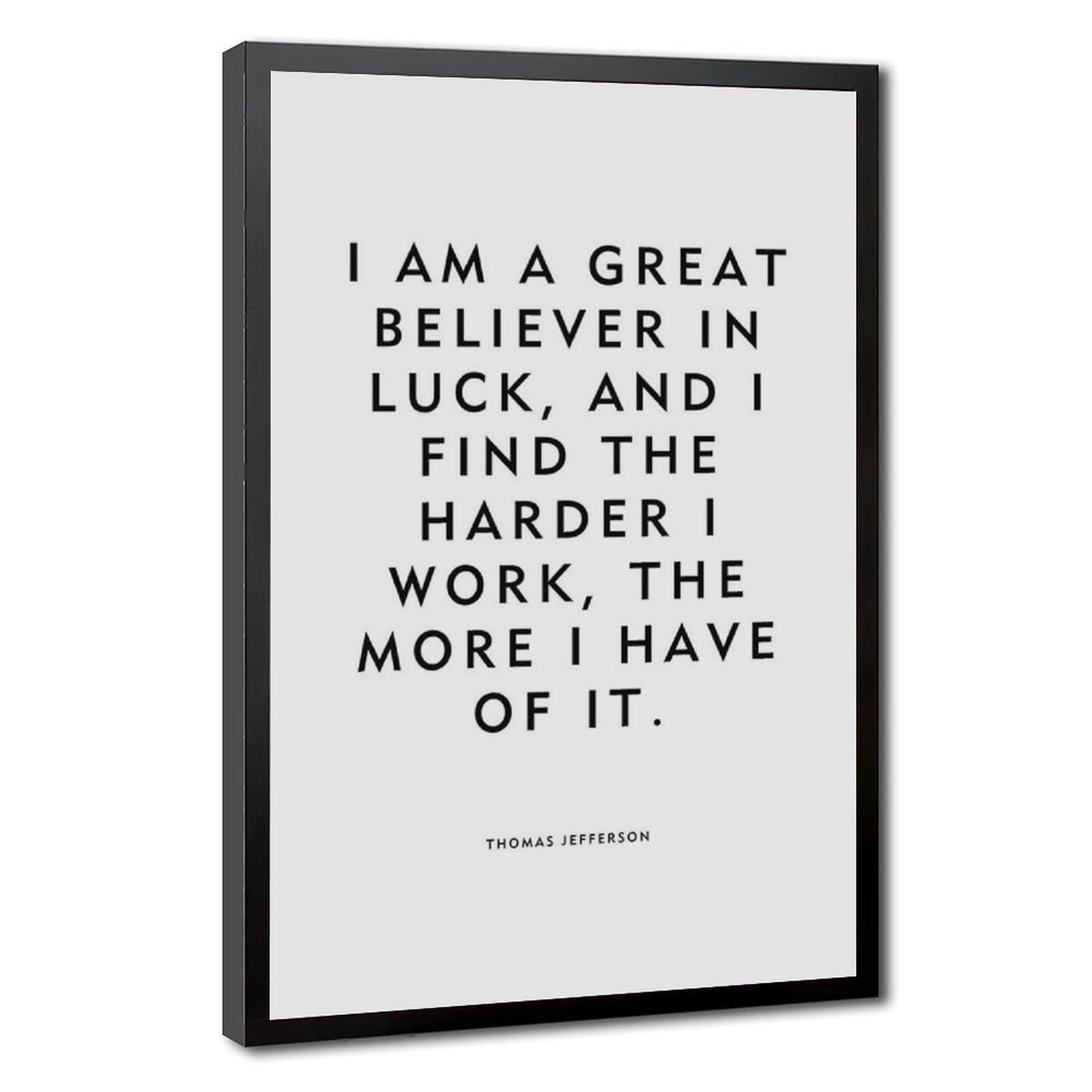 ELKPDOE Luck Poster Motivational Quotes