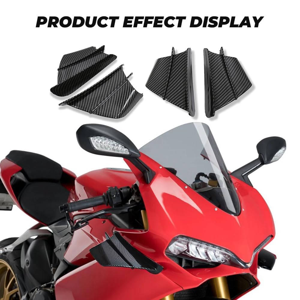 Spoiler Frontale per Yamaha TMax TMAX 530 560 SX DX TMAX530 TMAX560,Alette Laterali di Carenatura Moto Deflettori Aria Dinamica Modifica,Normal-A