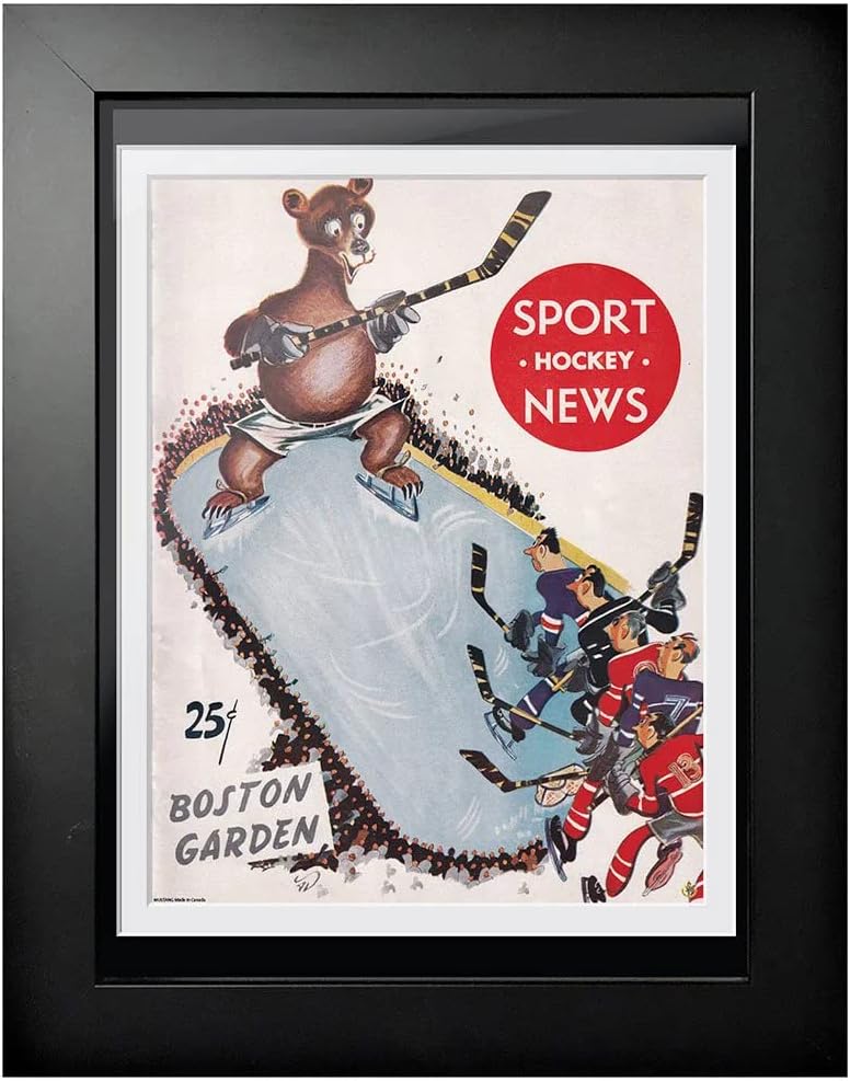 Boston Bruins Program Cover - Sport Hockey News Bear vs Players