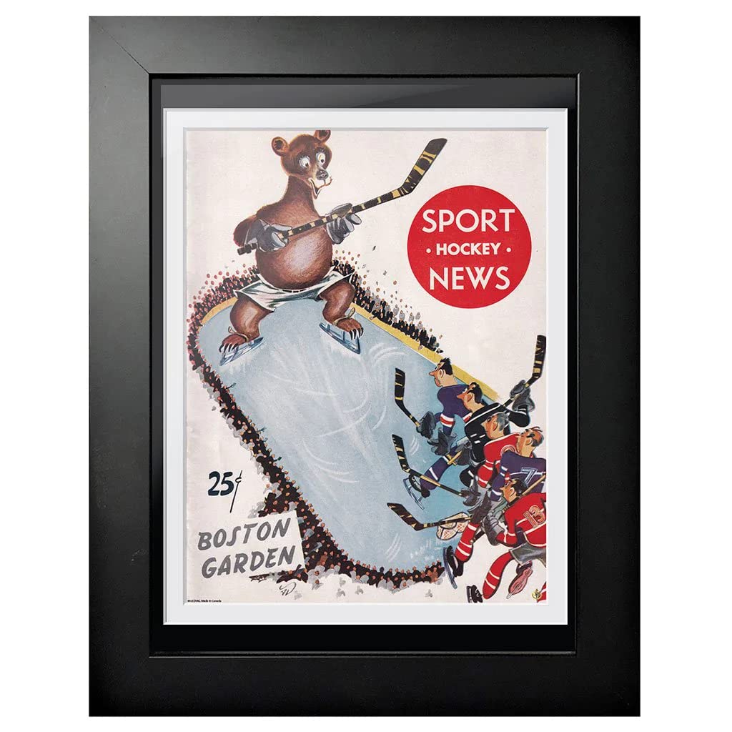 Boston Bruins Program Cover - Sport Hockey News Bear vs Players