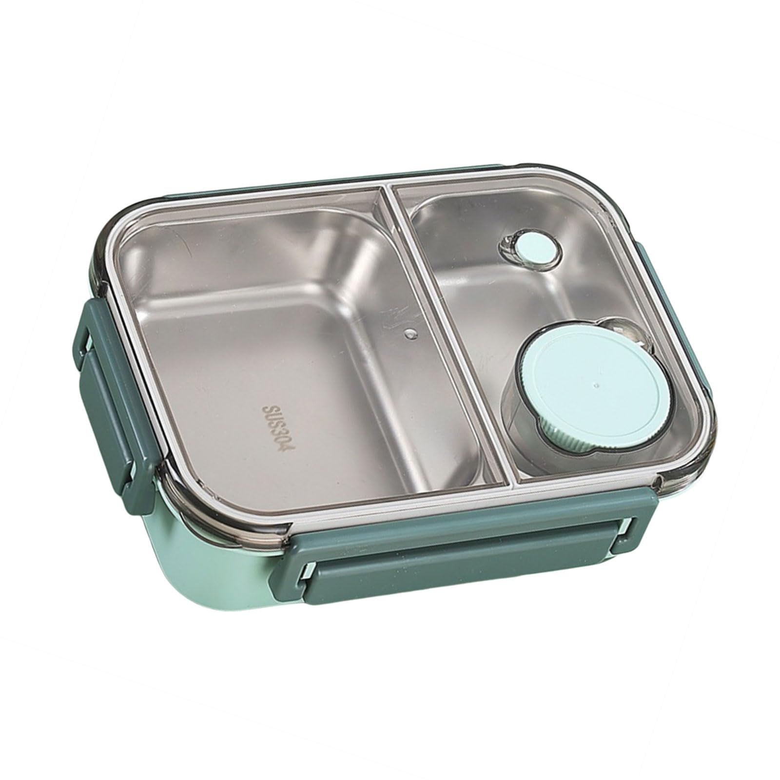 Tsophreniq Stainless Steel Lunch Box with Compartments Portable Divided Food Case Dinnerware for Picnics and Travel Enthusiasts School Lunch Box