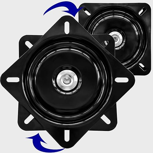 Paquete de 2 taburetes de bar resistentes de 8 pulgadas, base de silla con anillo sólido de rodamientos de bolas, piezas de repuesto de asiento de