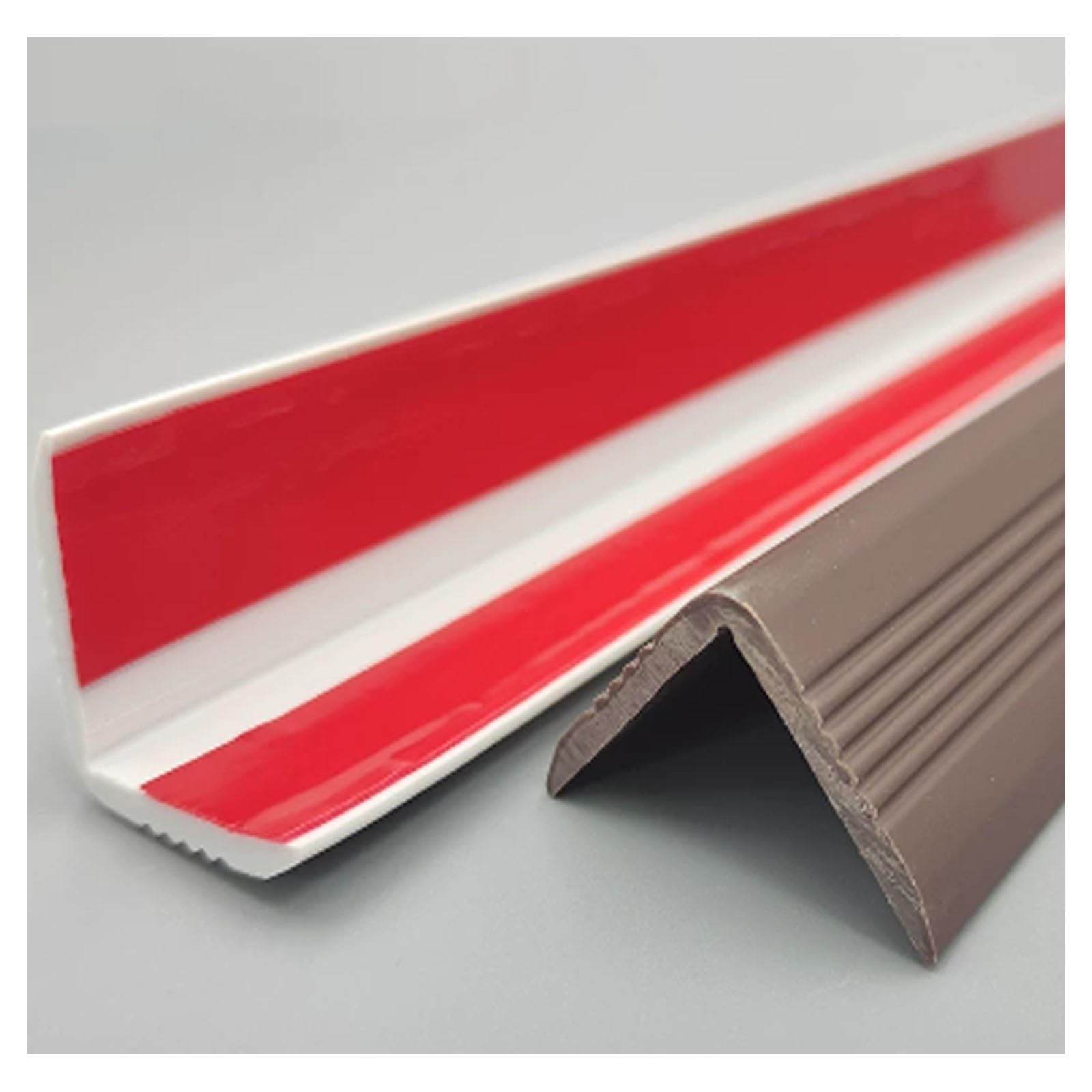 YPIOUREN Pvc Corner Guards, Floor Transition Strip Anti Skid Self Adhesive Edge Protector, for Sharp Edges(Brown,3.5cm(1.37in))