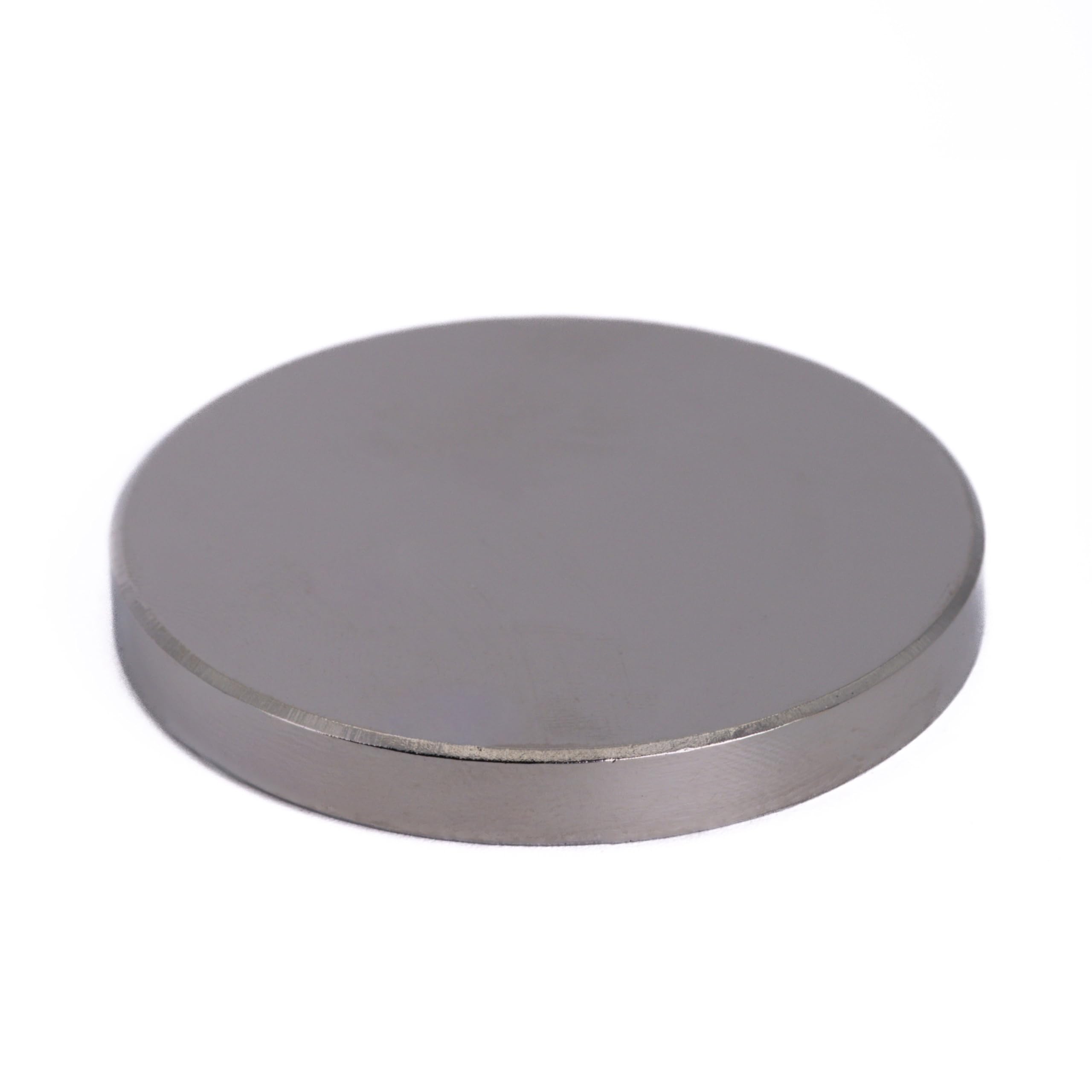 First4magnets Silver N42 Neodymium Magnet For Arts, Crafts, Model Making, Diy, Hobbies, Office, And Home - 40Mm Dia X 5Mm Thick - 16.3Kg Pull