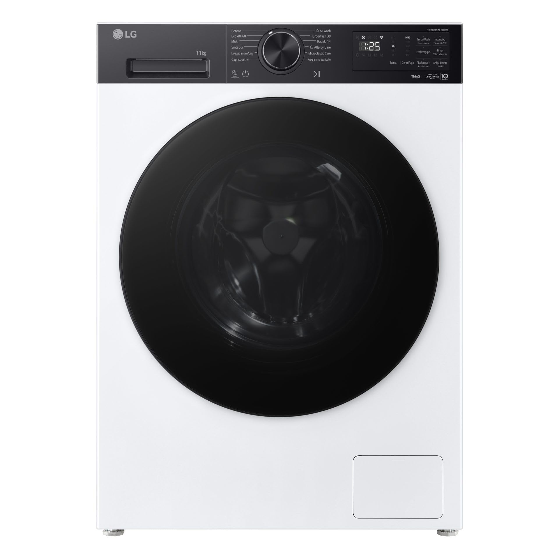 F4NX5011TKC - Lavatrice 11 Kg 1400 giri Carica Frontale Inverter Vapore Classe energetica A