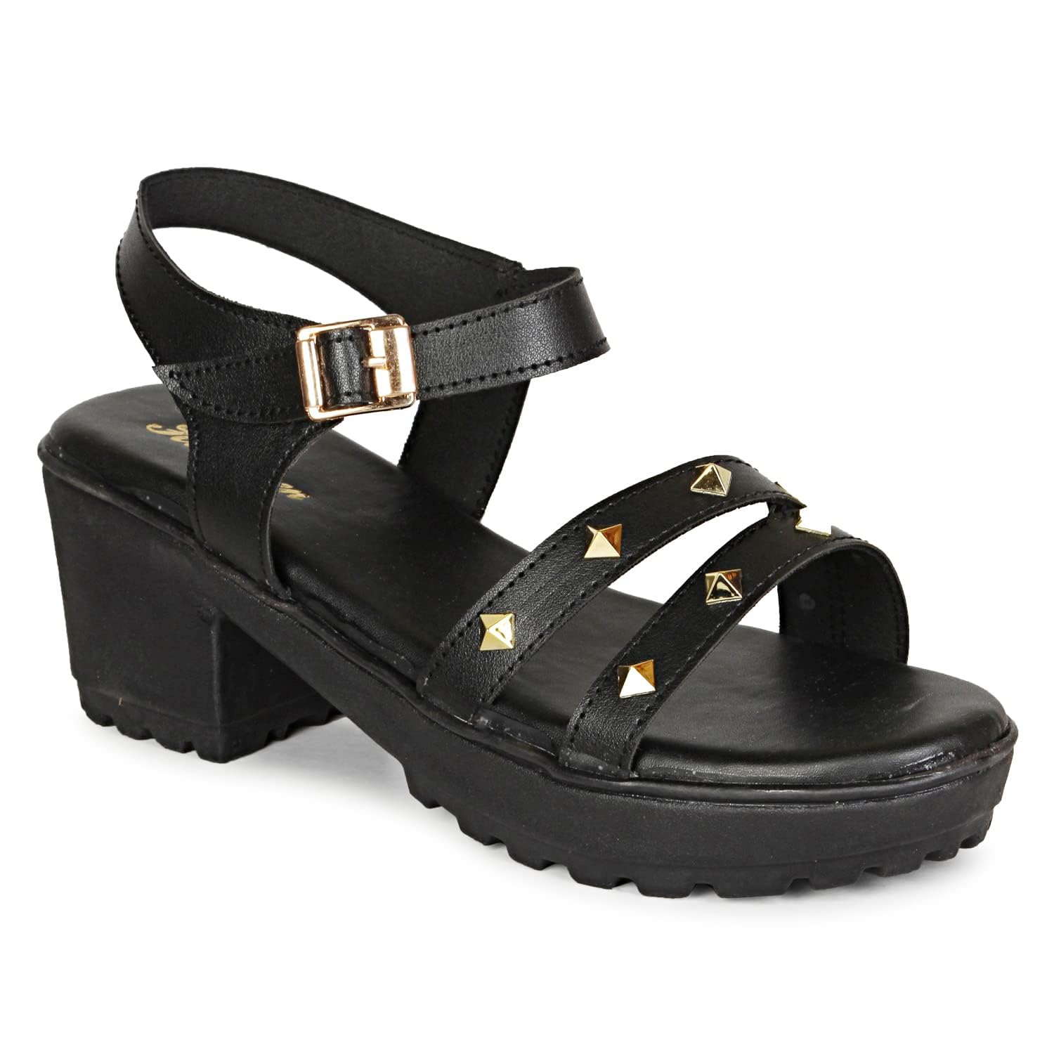 ArranQue Wedge Sandals for Womens & Girls Fashion Comfortable and Stylish Wedge Slip on Casual Wear & Formal Wear Sandals (Black Size 38, UK5) (B0C9WYTJL2) Amazon Price History, Amazon Price Tracker