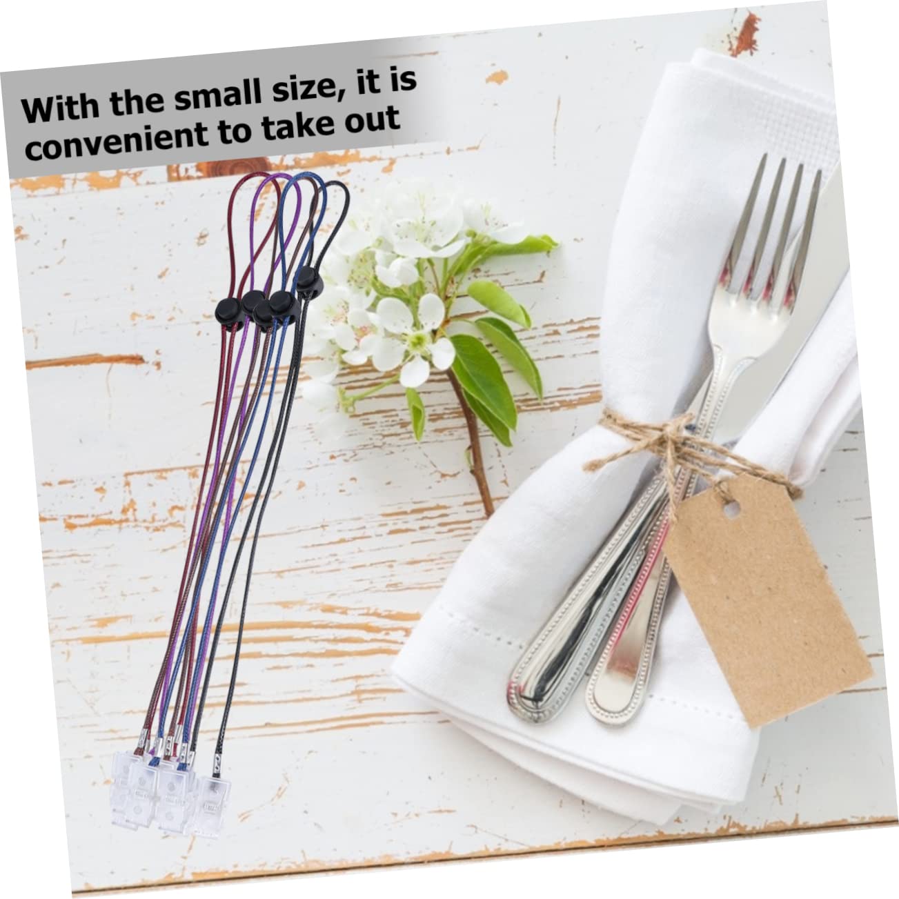 BESTonZON Adjustable Tissue Holder 15 Pcs Bib Holders Clips Kids and Adults Bib Clip 5 Colors (dark)