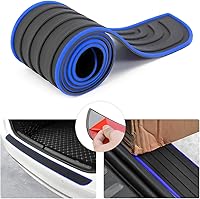 Vista 16 de Protector de parachoques trasero de automóvil, protector de goma antiarañazos para puerta de maletero de entrada, tira de protección antideslizante