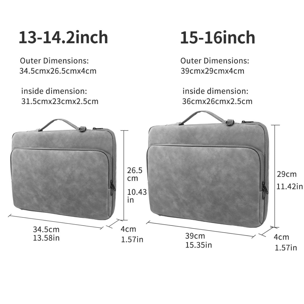 MOCA Laptop Shoulder Bag With Handle for 13 13.3 14 Inch Case Compatible with MacBook Pro 14,MacBook Air/pro 13-13.3 Inch and Most Popular 13-14 Notebooks,Spill-Resistant Briefcase (Grey, 13-14.2) 11 6168+TAJD2L. SL1280