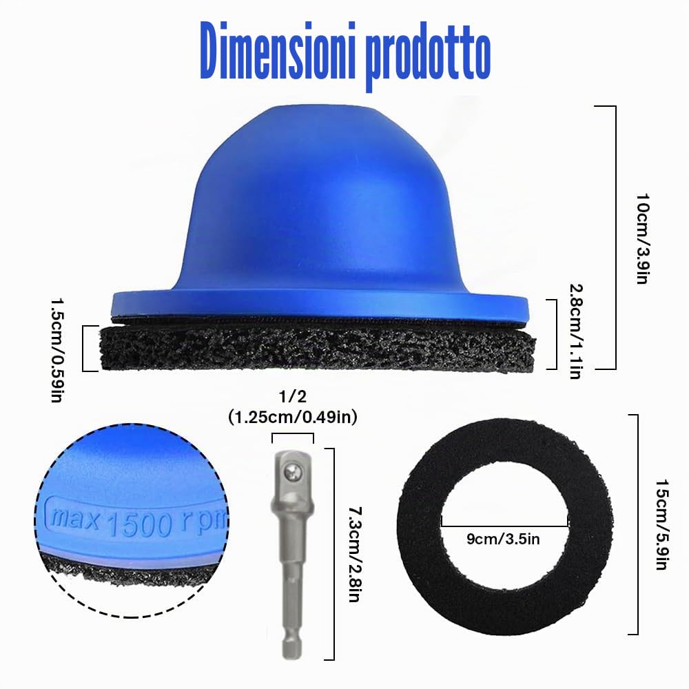 Smerigliatrice mozzo ruota auto, smerigliatrice mozzo ruota auto con ruota abrasiva da 150 mm, smerigliatrice per vaso, mozzo della ruota, smerigliatrice per cambio cerchioni, rimozione della