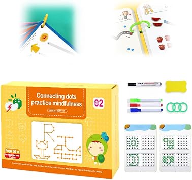 Scribble Smart Workbook, 2024 New Scribble Smart Workbook Reusable Early Childhood Education Materials, Preschool Tracing Books Scribble Smart Workbook for Toddler Level 2
