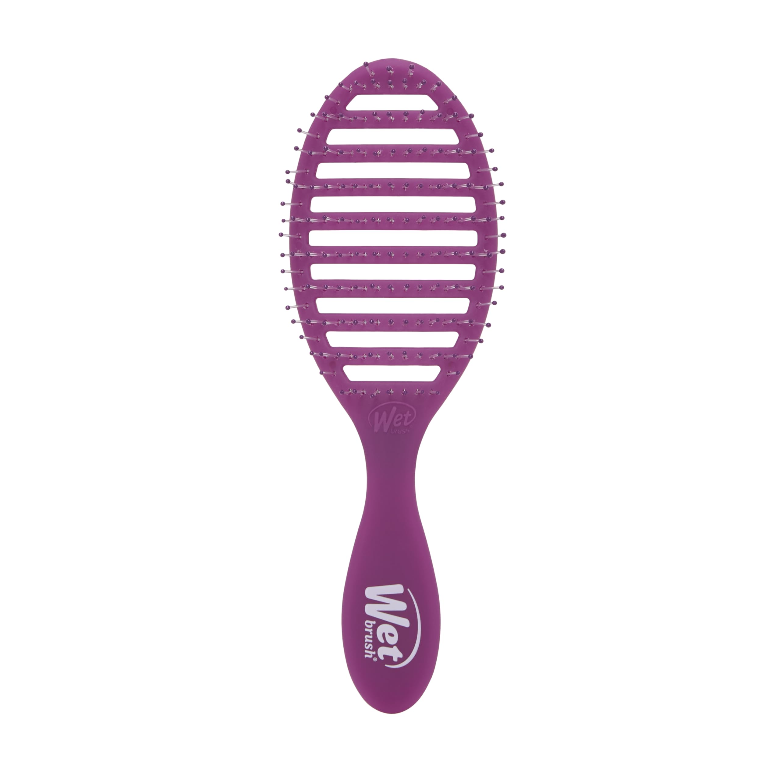 Speed Dry Hair Brush, Purple Frost - Vented Design & Soft HeatFlex Bristles Are Blow Dry Safe - Ergonomic Handle Manages Tangles - Pain-Free Hair Accessories