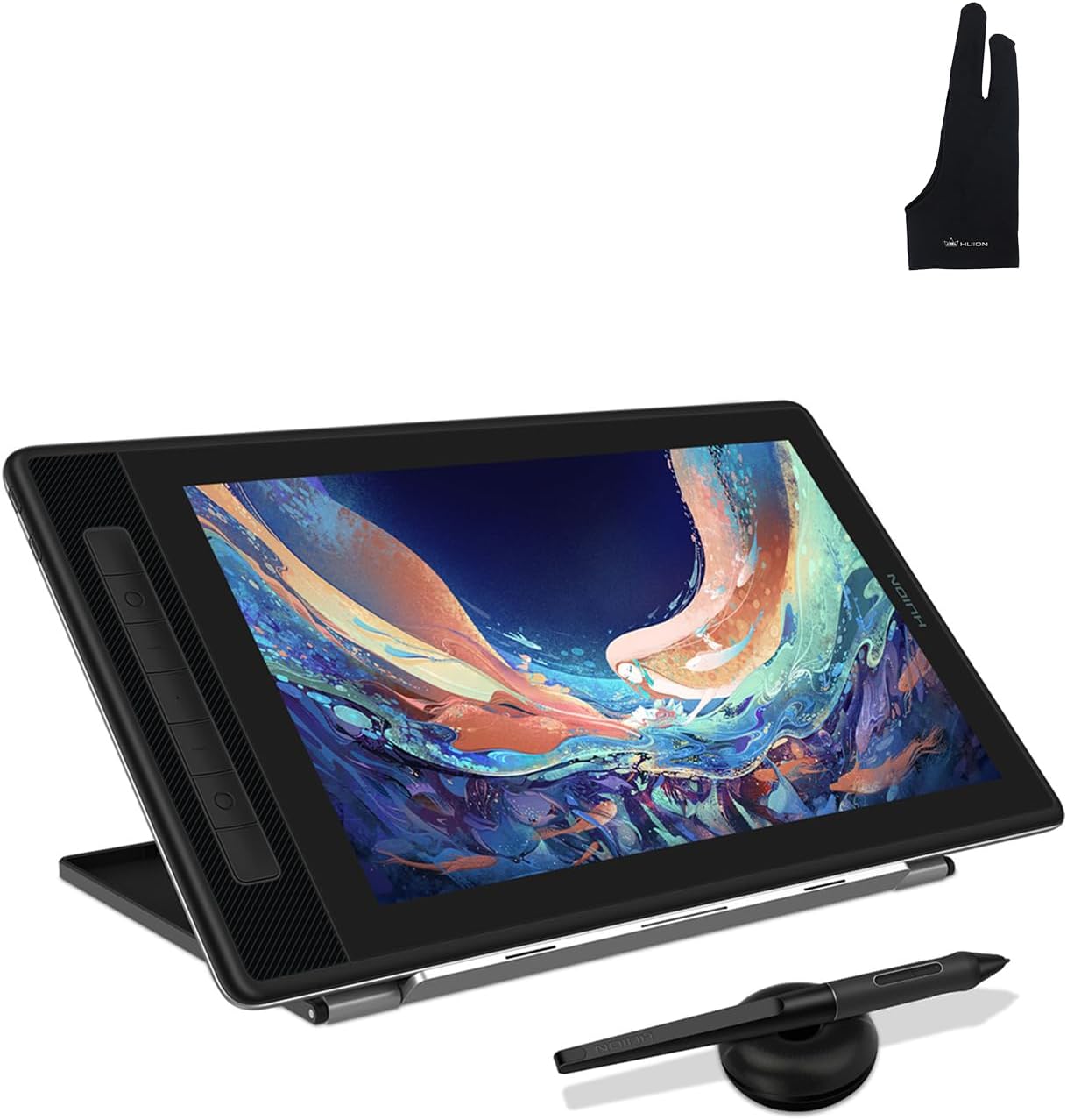 HUION Kamvas Pro 13 2.5K QHD Graphics Monitor Drawing Tablet and Large Size Glove