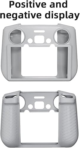 Miniatura 8 de Funda de silicona para DJI Air 3 RC 2 Controller Funda protectora RC Accesorios de control remoto (gris) Negro -,Gris
